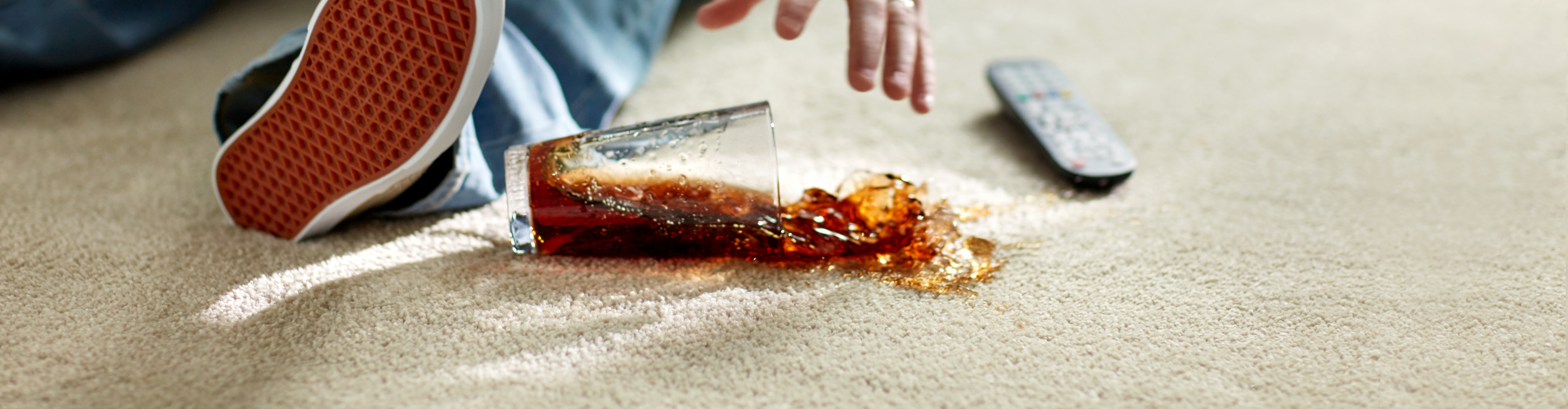 Spill on Waterproof Carpet in Living Room