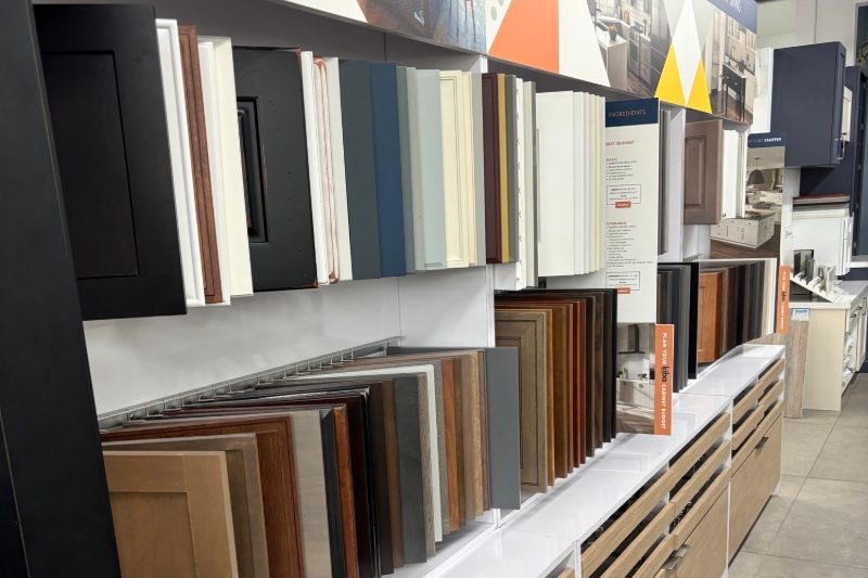Cabinetry display at Kiba Studios